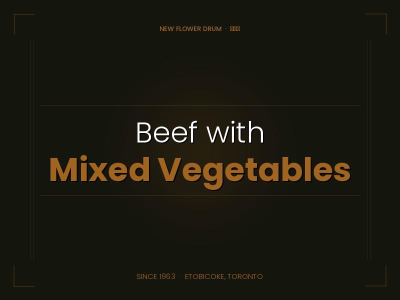 Combo 4 — Beef with Mixed Vegetables